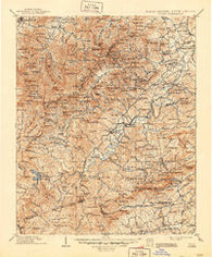 Pisgah North Carolina Historical topographic map, 1:125000 scale, 30 X 30 Minute, Year 1906