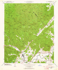 Pisgah Forest North Carolina Historical topographic map, 1:24000 scale, 7.5 X 7.5 Minute, Year 1945