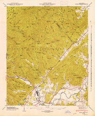 Pisgah Forest North Carolina Historical topographic map, 1:24000 scale, 7.5 X 7.5 Minute, Year 1946