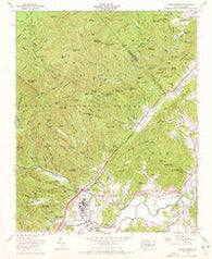 Pisgah Forest North Carolina Historical topographic map, 1:24000 scale, 7.5 X 7.5 Minute, Year 1965