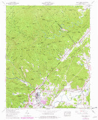 Pisgah Forest North Carolina Historical topographic map, 1:24000 scale, 7.5 X 7.5 Minute, Year 1965