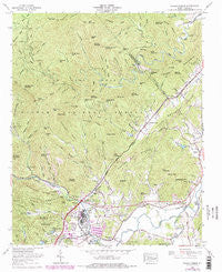 Pisgah Forest North Carolina Historical topographic map, 1:24000 scale, 7.5 X 7.5 Minute, Year 1965