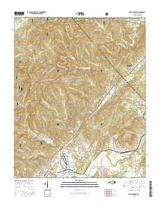 Pisgah Forest North Carolina Current topographic map, 1:24000 scale, 7.5 X 7.5 Minute, Year 2016