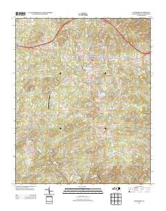Pittsboro North Carolina Historical topographic map, 1:24000 scale, 7.5 X 7.5 Minute, Year 2013