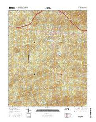 Pittsboro North Carolina Current topographic map, 1:24000 scale, 7.5 X 7.5 Minute, Year 2016