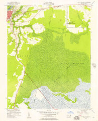 Plymouth East North Carolina Historical topographic map, 1:24000 scale, 7.5 X 7.5 Minute, Year 1954