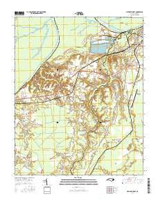 Plymouth West North Carolina Current topographic map, 1:24000 scale, 7.5 X 7.5 Minute, Year 2016