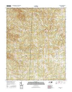 Polkville North Carolina Current topographic map, 1:24000 scale, 7.5 X 7.5 Minute, Year 2016