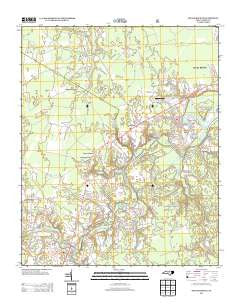 Pollocksville North Carolina Historical topographic map, 1:24000 scale, 7.5 X 7.5 Minute, Year 2013