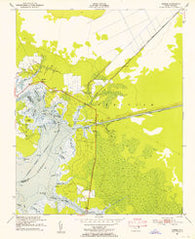 Ponzer North Carolina Historical topographic map, 1:24000 scale, 7.5 X 7.5 Minute, Year 1951