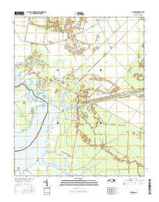 Ponzer North Carolina Current topographic map, 1:24000 scale, 7.5 X 7.5 Minute, Year 2016