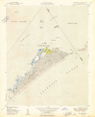 Portsmouth North Carolina Historical topographic map, 1:24000 scale, 7.5 X 7.5 Minute, Year 1950