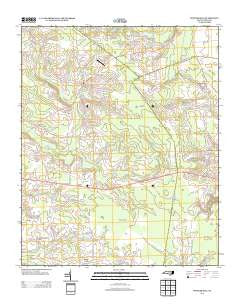 Potters Hill North Carolina Historical topographic map, 1:24000 scale, 7.5 X 7.5 Minute, Year 2013