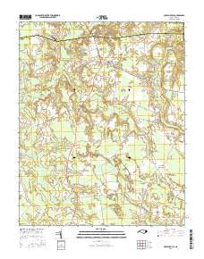 Powellsville North Carolina Current topographic map, 1:24000 scale, 7.5 X 7.5 Minute, Year 2016