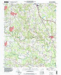 Powhatan North Carolina Historical topographic map, 1:24000 scale, 7.5 X 7.5 Minute, Year 1993