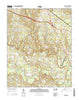 Powhatan North Carolina Current topographic map, 1:24000 scale, 7.5 X 7.5 Minute, Year 2016