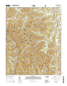 Prentiss North Carolina Current topographic map, 1:24000 scale, 7.5 X 7.5 Minute, Year 2016