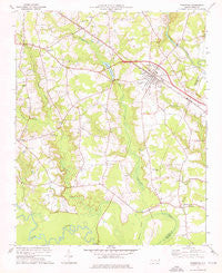 Princeton North Carolina Historical topographic map, 1:24000 scale, 7.5 X 7.5 Minute, Year 1974