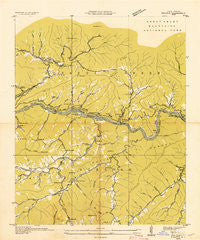 Proctor North Carolina Historical topographic map, 1:24000 scale, 7.5 X 7.5 Minute, Year 1936