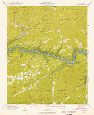Proctor North Carolina Historical topographic map, 1:24000 scale, 7.5 X 7.5 Minute, Year 1940