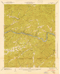 Proctor North Carolina Historical topographic map, 1:24000 scale, 7.5 X 7.5 Minute, Year 1941