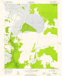 Pungo Lake North Carolina Historical topographic map, 1:24000 scale, 7.5 X 7.5 Minute, Year 1954