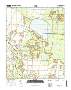Pungo Lake North Carolina Current topographic map, 1:24000 scale, 7.5 X 7.5 Minute, Year 2016