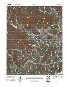 Purlear North Carolina Historical topographic map, 1:24000 scale, 7.5 X 7.5 Minute, Year 2010