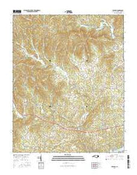 Purlear North Carolina Current topographic map, 1:24000 scale, 7.5 X 7.5 Minute, Year 2016