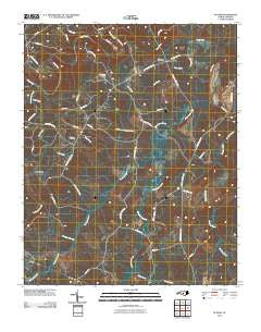 Putnam North Carolina Historical topographic map, 1:24000 scale, 7.5 X 7.5 Minute, Year 2010
