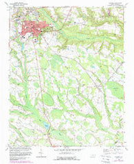 Raeford North Carolina Historical topographic map, 1:24000 scale, 7.5 X 7.5 Minute, Year 1972