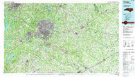 Raleigh North Carolina Historical topographic map, 1:100000 scale, 30 X 60 Minute, Year 1990