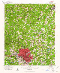 Raleigh North Carolina Historical topographic map, 1:62500 scale, 15 X 15 Minute, Year 1951