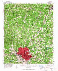 Raleigh North Carolina Historical topographic map, 1:62500 scale, 15 X 15 Minute, Year 1951