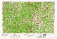 Raleigh North Carolina Historical topographic map, 1:250000 scale, 1 X 2 Degree, Year 1953