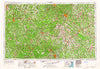 Raleigh North Carolina Historical topographic map, 1:250000 scale, 1 X 2 Degree, Year 1953
