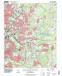 Raleigh East North Carolina Historical topographic map, 1:24000 scale, 7.5 X 7.5 Minute, Year 1993