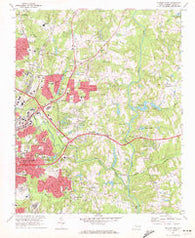 Raleigh East North Carolina Historical topographic map, 1:24000 scale, 7.5 X 7.5 Minute, Year 1968