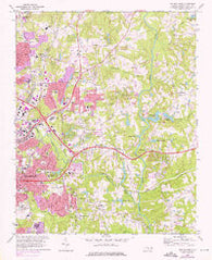 Raleigh East North Carolina Historical topographic map, 1:24000 scale, 7.5 X 7.5 Minute, Year 1968