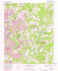 Raleigh East North Carolina Historical topographic map, 1:24000 scale, 7.5 X 7.5 Minute, Year 1968