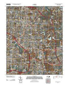 Raleigh East North Carolina Historical topographic map, 1:24000 scale, 7.5 X 7.5 Minute, Year 2010