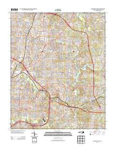 Raleigh East North Carolina Historical topographic map, 1:24000 scale, 7.5 X 7.5 Minute, Year 2013