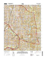 Raleigh East North Carolina Current topographic map, 1:24000 scale, 7.5 X 7.5 Minute, Year 2016