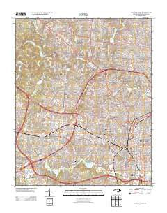 Raleigh West North Carolina Historical topographic map, 1:24000 scale, 7.5 X 7.5 Minute, Year 2013