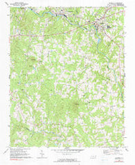 Ramseur North Carolina Historical topographic map, 1:24000 scale, 7.5 X 7.5 Minute, Year 1968