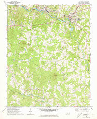Ramseur North Carolina Historical topographic map, 1:24000 scale, 7.5 X 7.5 Minute, Year 1968