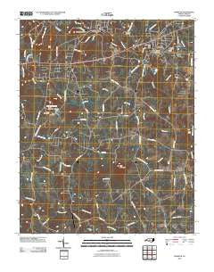 Ramseur North Carolina Historical topographic map, 1:24000 scale, 7.5 X 7.5 Minute, Year 2010