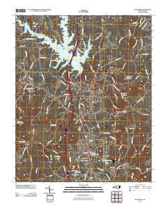Randleman North Carolina Historical topographic map, 1:24000 scale, 7.5 X 7.5 Minute, Year 2010