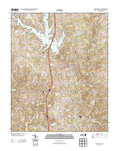 Randleman North Carolina Historical topographic map, 1:24000 scale, 7.5 X 7.5 Minute, Year 2013