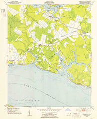 Ransomville North Carolina Historical topographic map, 1:24000 scale, 7.5 X 7.5 Minute, Year 1951